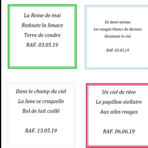 HAIKU Juillet 2019 - 2
