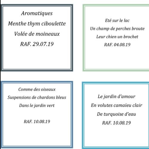 HAIKU Septembre 2019 - 2