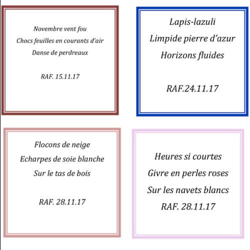 HAIKU Janvier 2018 - 2