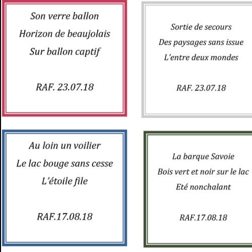 HAIKU Octobre 2018 - 1