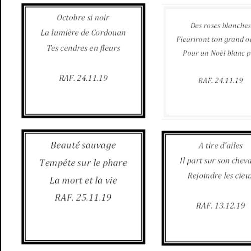 HAIKU Janvier 2020 - 1