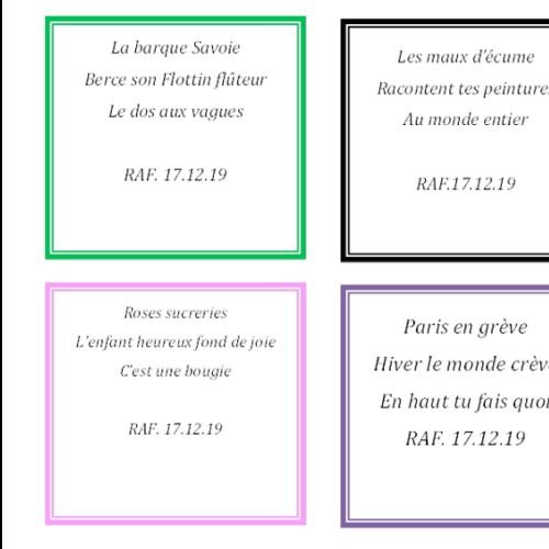 HAIKU Janvier 2020 - 3